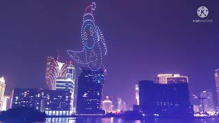 Light Up Macau Drone Gala 2021 Macau Light festival @ Nam van Lake