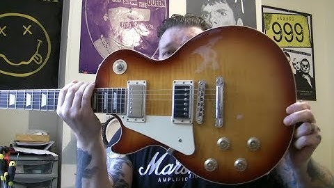 Gibson Les Paul Standard [Lefty ] with lifted inlays in for a setup and some repairs...