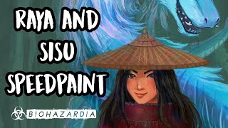 🐲 Raya and The Last Dragon 🐲 (Sisu): Speedpaint