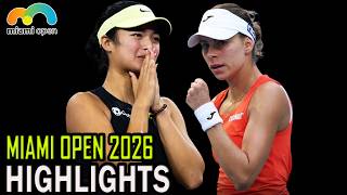 Alexandra Eala vs Magda Linette Full Match Round 3 | Miami 2026 screenshot 4