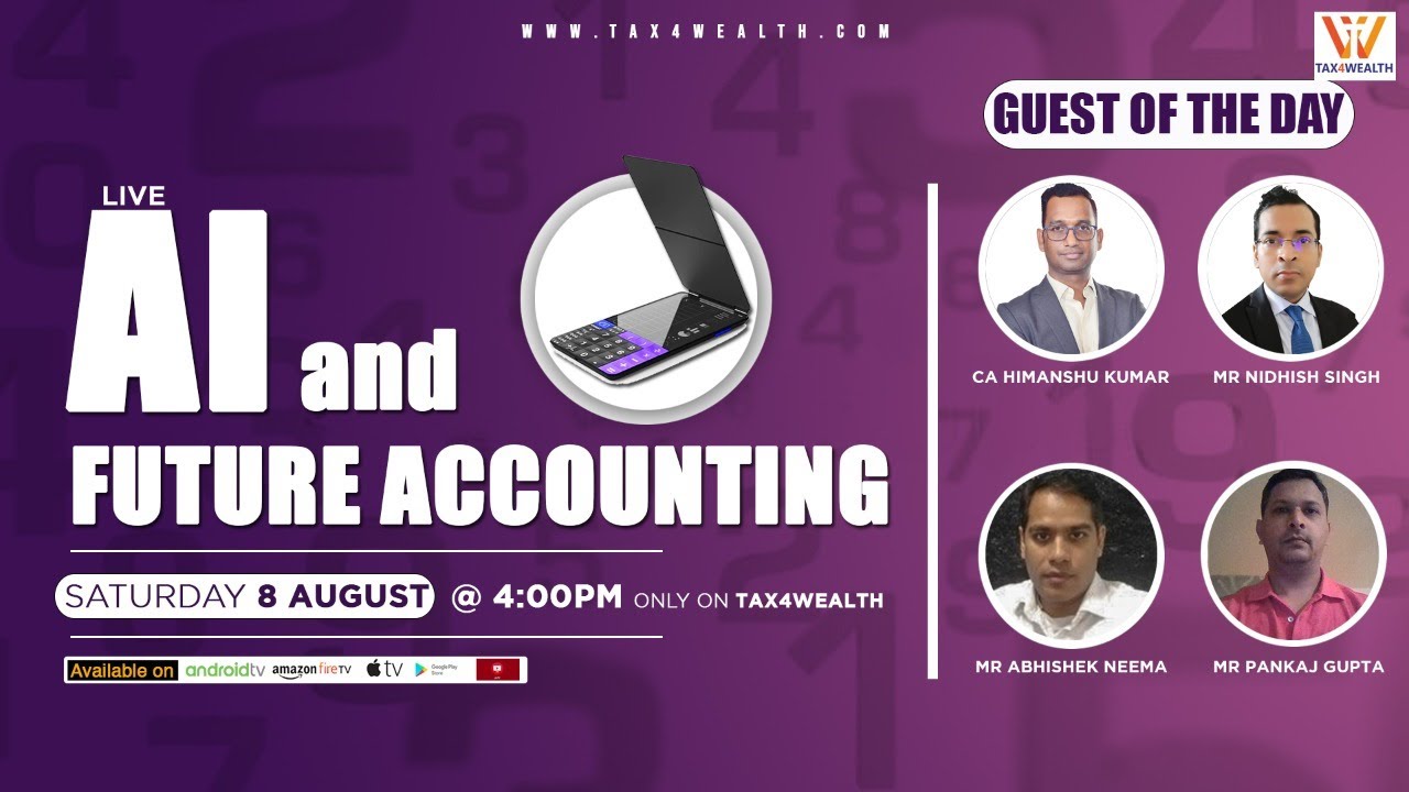 Live at 4.00 PM today on " AI and Future Accounting"