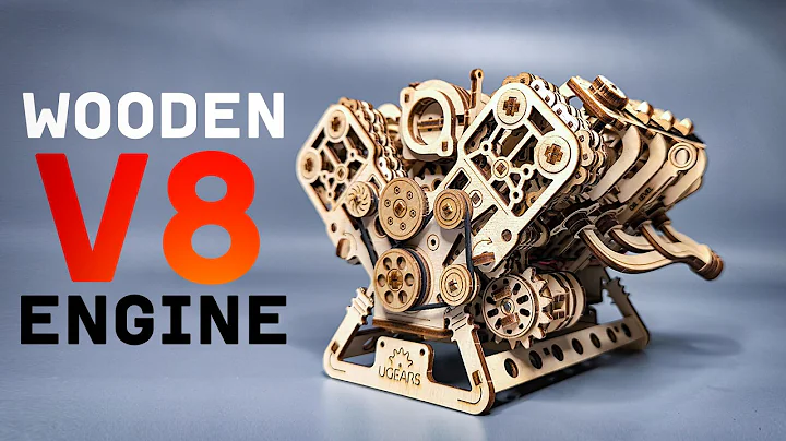 Built a Working "V8 Engine" Out Of Wood, Scale 1:6 | Ugears 3D Model Kit
