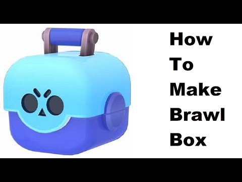 How To Make A Paper Brawl Box Brawl Stars Papercraft Toy Easy To Make Papercraft Brawl Stars Youtube - brawl stars basteln