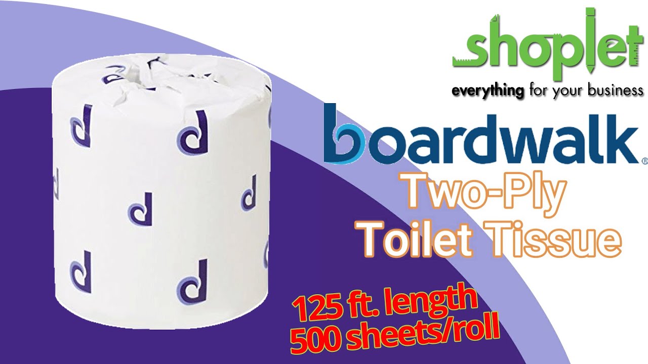 Boardwalk Two-Ply Toilet Tissue, Septic Safe- Economical Choice for Quality bathroom Supplies