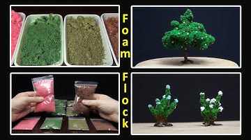 DIY Foam Flock for making Realistic Trees, Flowers, Grass | How to make foam flock for dioramas