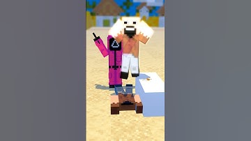 Minecraft Herobrine Plays Squid Game Dalgona Candy #shorts