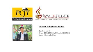 Data Base Task 15 | Correctly Create an ER Diagram Using the MySQL Workbench | Java Institute