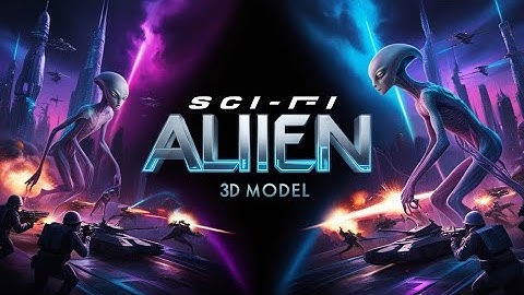 Sci Fi alien 3d model