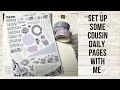 Set up some Hobonichi cousin daily pages with me