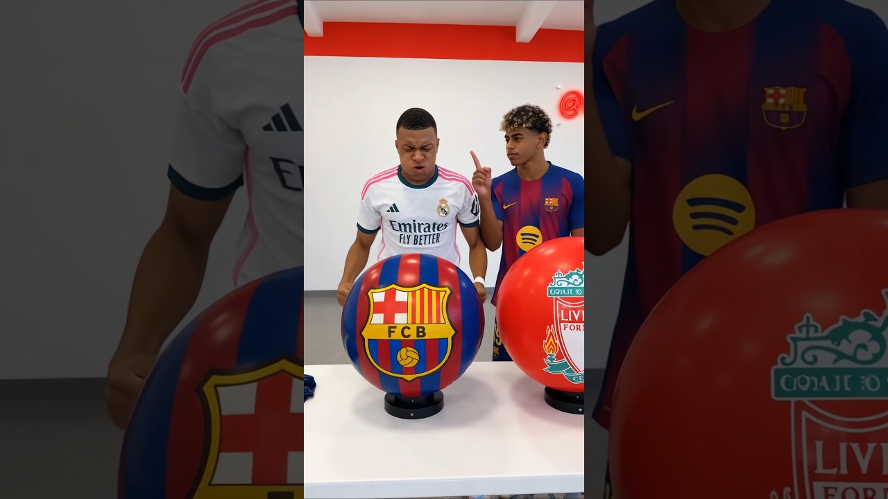 Real Madrid or Barcelona?⚽🥳#football #mbappe #lamineyamal