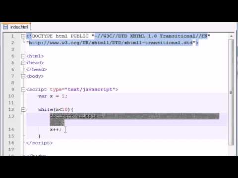 Beginner JavaScript Tutorial -- 20 -- while Loop