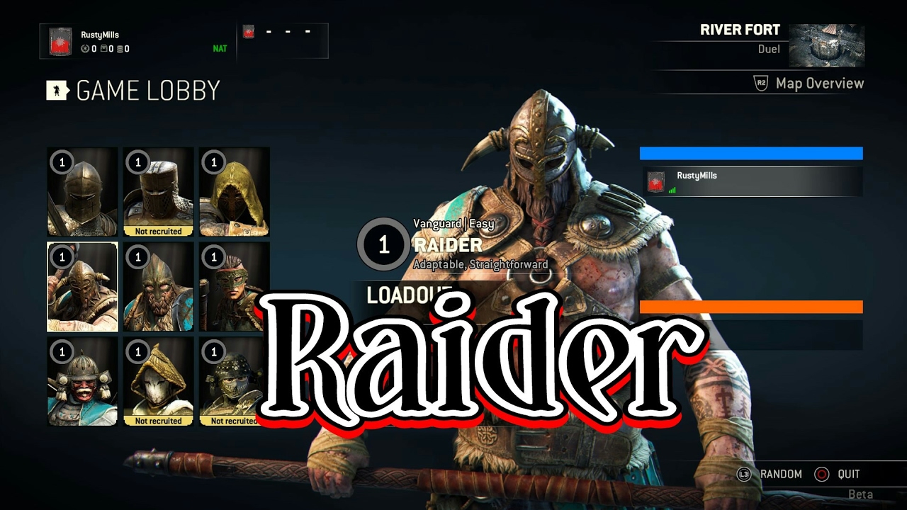 For Honor: 1v1 Duel with Raider Gameplay and execution