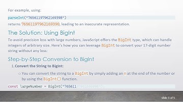 How to Convert a 17-Digit Number String to an Integer Without Losing Precision in JavaScript