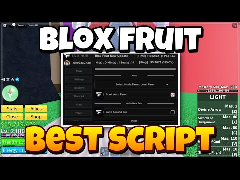 Download Best Blox Fruits Script 2023 - Auto farm GUI Menu