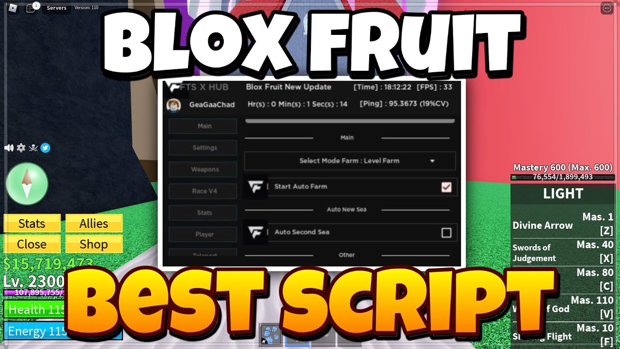 Blox Fruits New Script, Blox Fruits X Free Executor