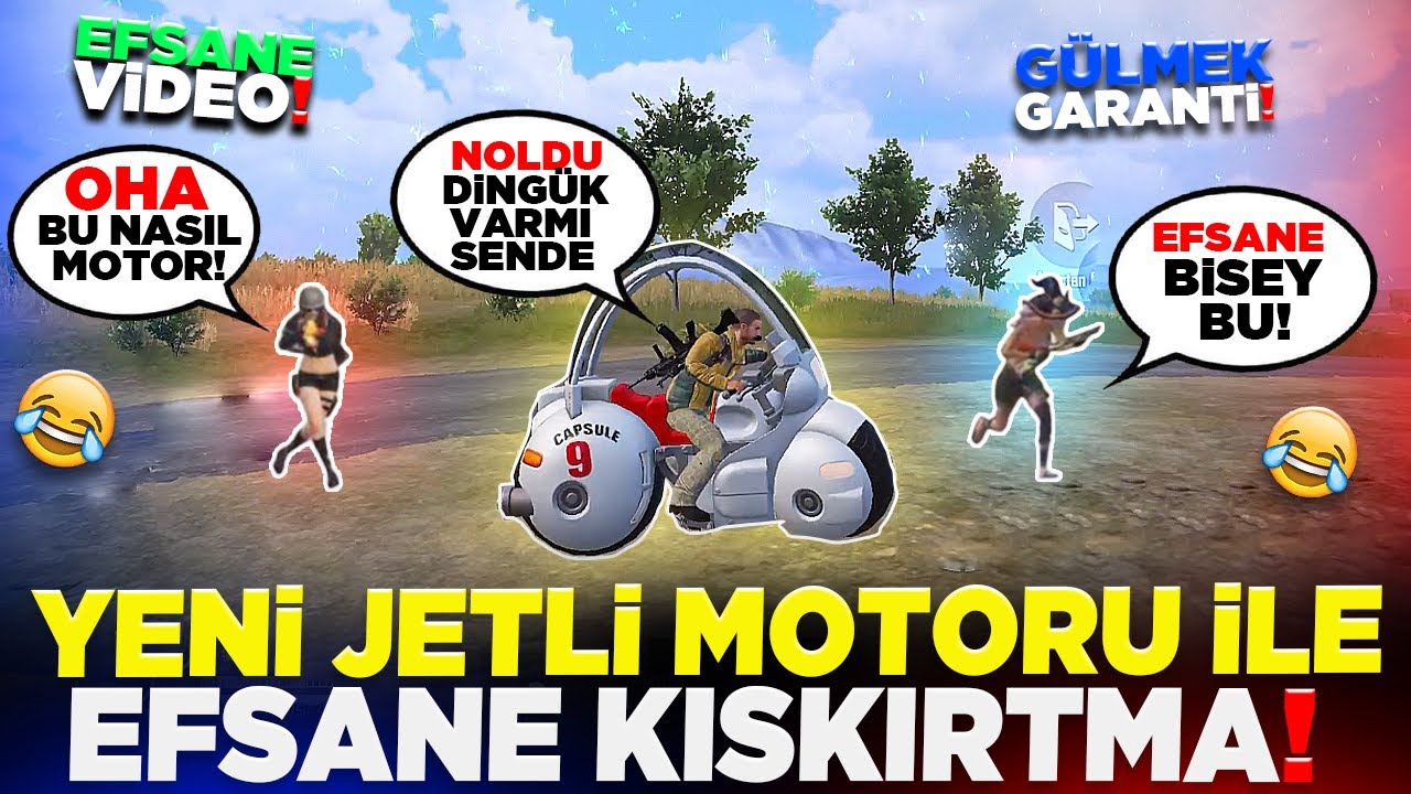 YENİ JETLİ MOTORU İLE ADAMLARIN AKLINI ALDIM 🤣 KIŞKIRTMA | PUBG MOBILE