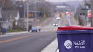 BINS IN THE BIKE LANE: Where to put trash, recycling on newly-repaved Ann Street