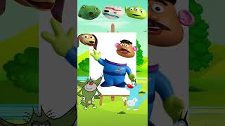 Oggy Jack art challenge | guess toy story character green alien face | #funsync #toystory