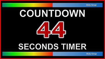 ⏰ 44 Seconds Timer - Countdown Full HD 1080p - Background Relaxing Music