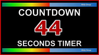 Famous ⏰ 44 Seconds Timer - Countdown Full HD 1080p - Background Relaxing Music Net Worth