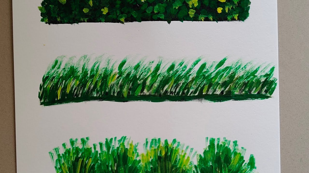 How to Draw Realistic Grass Step by Step। - YouTube