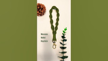 Làm móc khoá vòng tay đơn giản - Easy macrame #shorts #youtubeshorts #macrame #keychain #craft