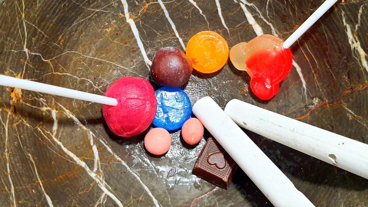 Asmr Crushing 😍 Satisfying Video Chalk Chocolate Candy 🍫 