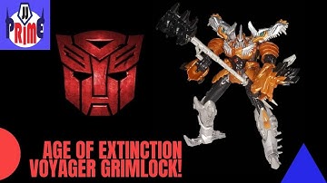 JJ Prime REVIEWS: Transformers Age of Extinction Voyager Class GRIMLOCK!
