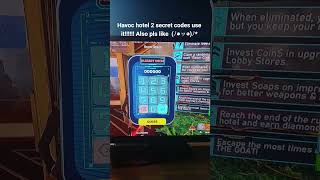 havoc hotel 3 codes pls like             (っ˘ڡ˘ς) 