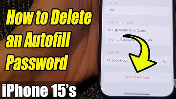 iPhone 15/15 Pro Max: How to Change the Autofill Password/Password Group