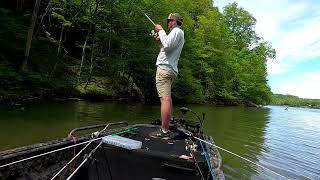 Fishing Cheat Lake WV. 2nd round of Appalachain Bassmasters