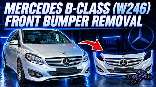 Mercedes B-Class (W246), Front Bumper Removal - Tutorial