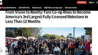 From Vision to Reality, Fare Co-Op rises to become America’s 3rd largest fully licensed rideshare.