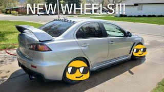 Evo X Gets New Wheels!