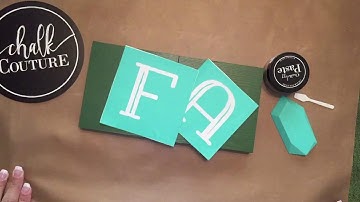DIY WORD Decor using Harman Slab-INLINE Font Transfer from Chalk Couture: Customize Your Own Signs!