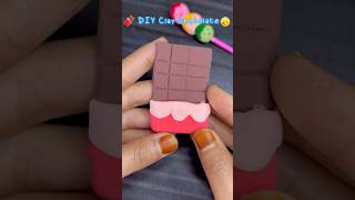 DIY Realistic Chocolate with Super Light Clay🍫#shorts #youtubeshorts #diy #chocolate
