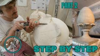 The ONE THING NO ONE TALKS ABOUT in STONEMASONRY. Making a classic finial PART TWO
