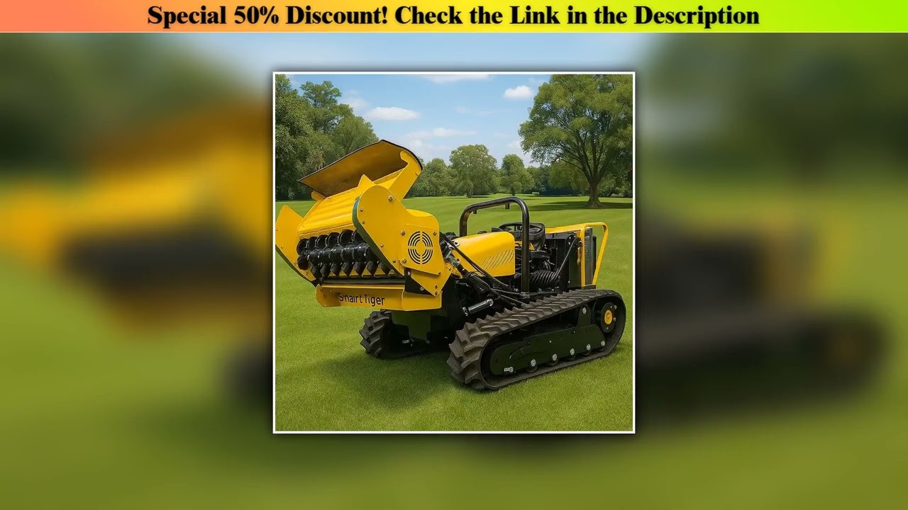 Review Customized Autonomous Industrial Robot Wireless Automatic Lawn Mower Folding Handle for Gard