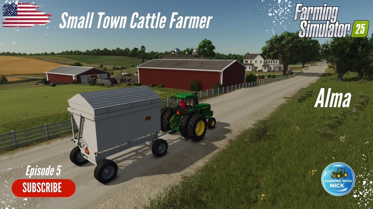 3 акра кукурузы против 3 акров бобов в Альме, штат Миссури