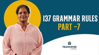 137 English GrammarRules Final Part | Most Important Rules for Competitive Exams | Teammates Academy