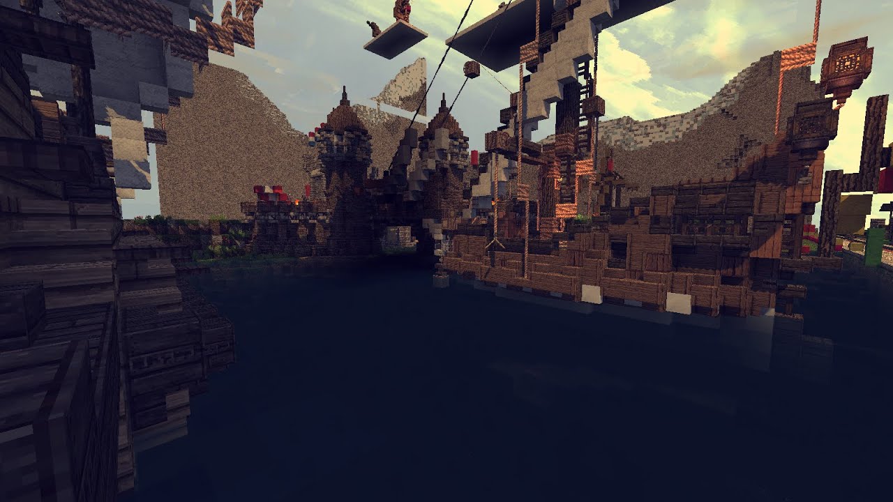 Minecraft - Theme park or Fortified Town?