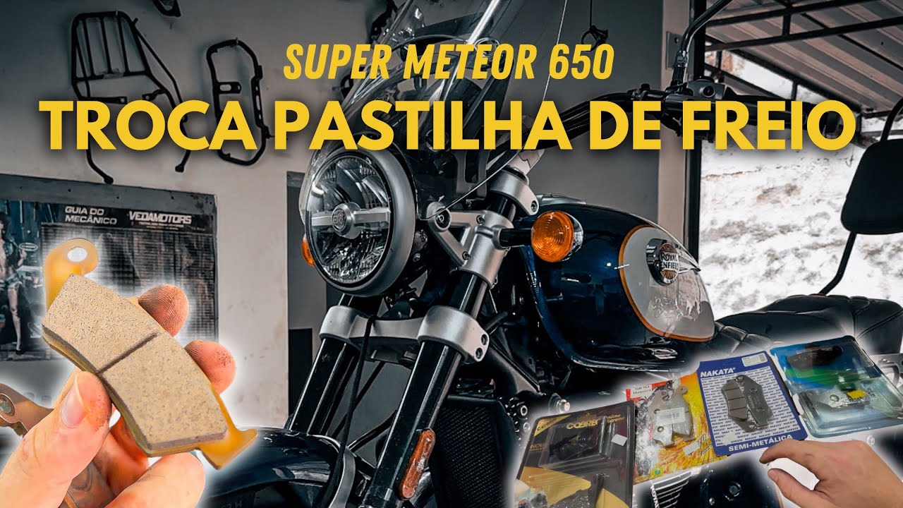 QUAL PASTILHA DE FREIO SERVE NA SUPER METEOR 650? QUANTOS KM DUROU? #supermeteor650 #royalenfieldbr