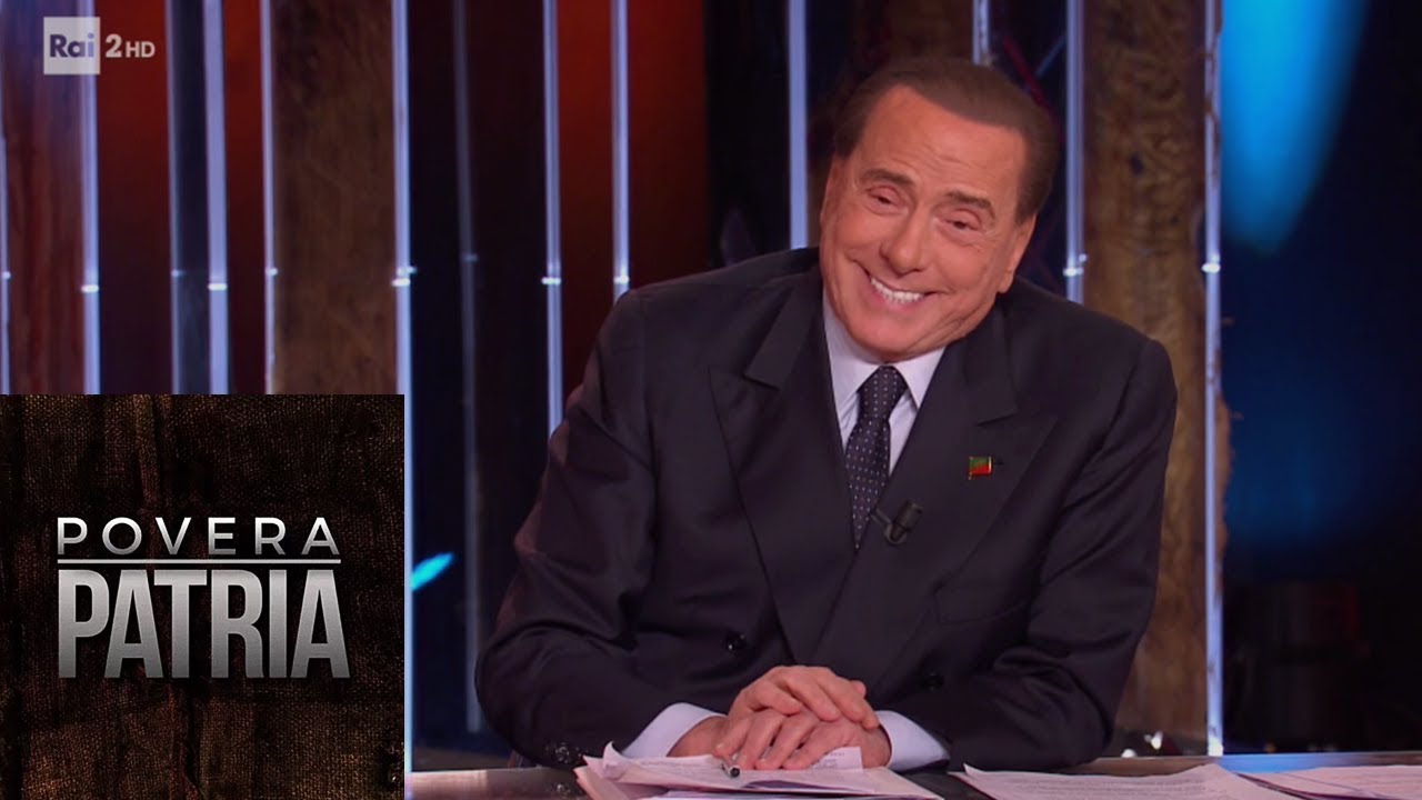 Silvio Berlusconi canta in francese - Povera Patria 15/02/2019