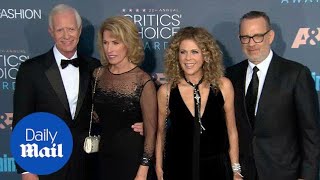 Still going strong! Tom Hanks & Rita Wilson at Critics' Choice - Daily Mail
