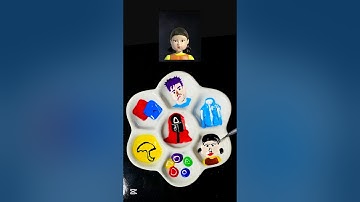 Guess the mixed colors of Squid Game 2#squidgame2#squidgame#colormixing#satisfying #asmr