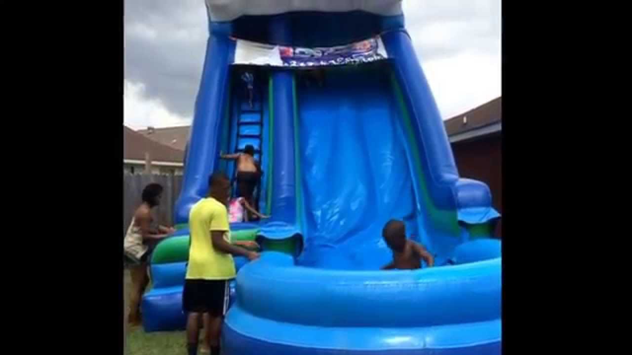 20' slip n dip short version waterslidesandbouncers.com 5043335555