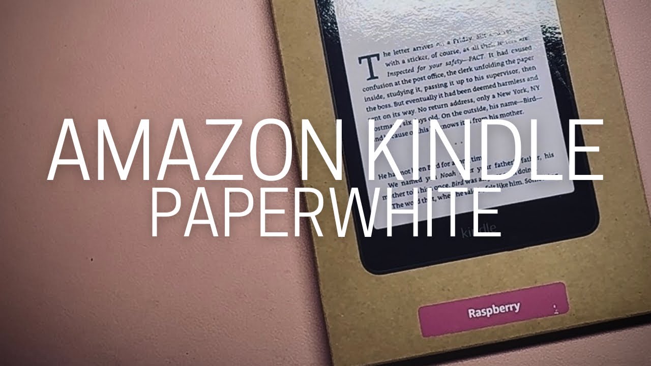 Amazon Kindle Paperwhite Raspberry Unboxing - YouTube
