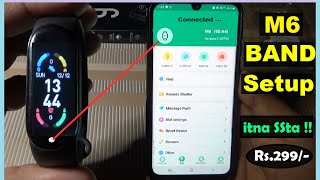 M6 Smart Band |  M6 Smart Band Connect to Phone | M6 Smart Band Time Setting | Review and Unboxing screenshot 4