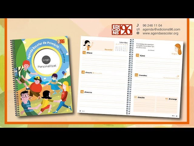 Agenda Escolar de Primaria Castellano – Agendes Escolars Edicions 96