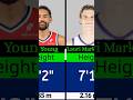 How Tall Are NBA Stars? #nba #basketball #nbastats #nbacomparison #comparison